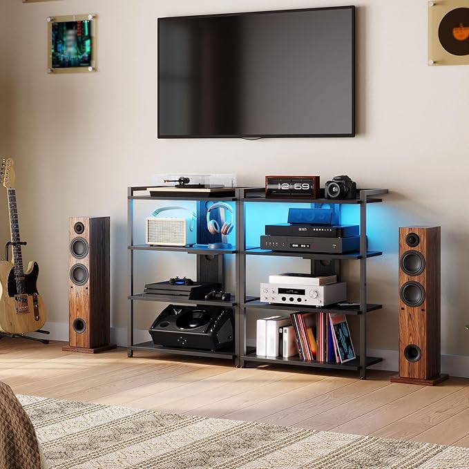 HOOBRO 4-Tier AV Media Stand, Media Console