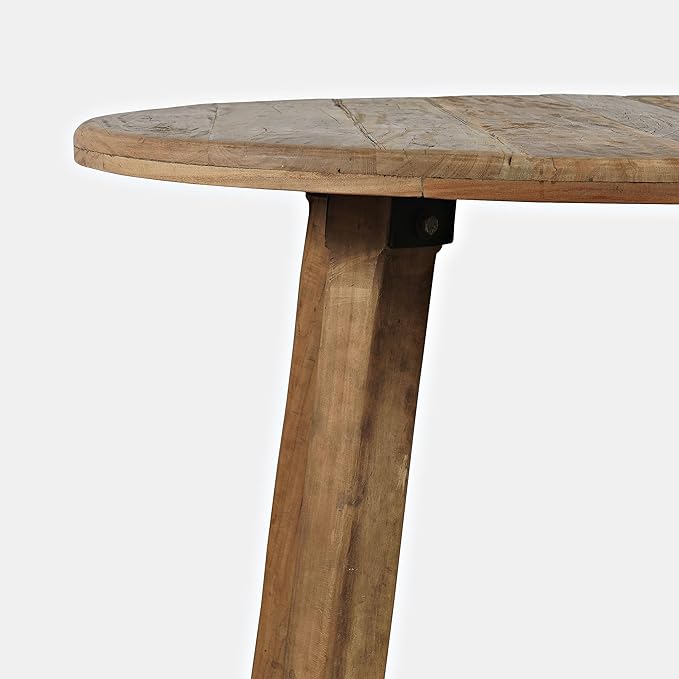 Jofran Reclamation 42" Rustic Reclaimed Solid Wood Round Dining Table