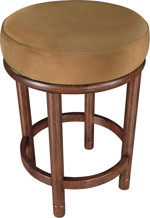 Meridian Furniture 978Saddle-C Monette Collection Art Deco Counter Stool