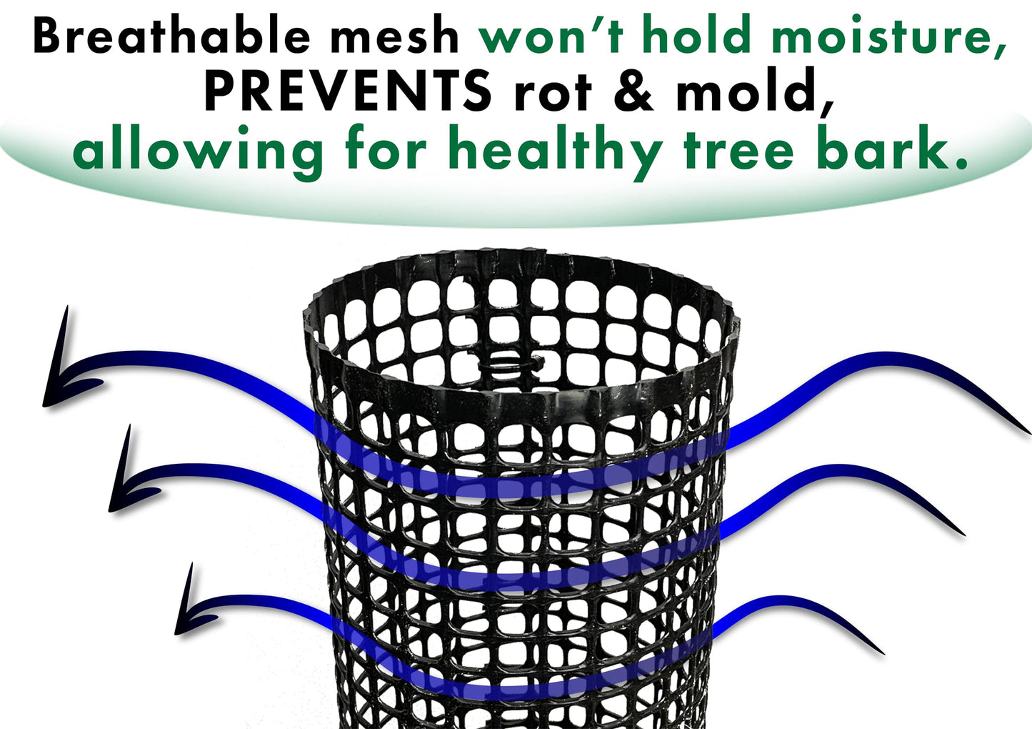 Voglund Nursery Mesh Tree Bark Protector Guard 48 Inches Tall (5 Pack) Heavy Duty with Zip-Ties, Tree Trunk Protectors from Trimmers, Tree Guard, Tree Protector for Saplings and Fruit Trees