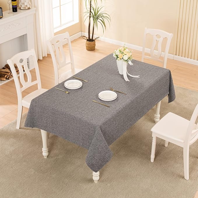 BALCONY & FALCON Rectangle Tablecloth Washable Wrinkle Resistant and Water