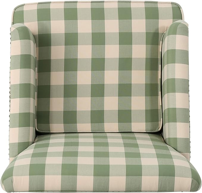 Christopher Knight Home Eve Modern Upholstered Club Chair, Wooden Living Room
