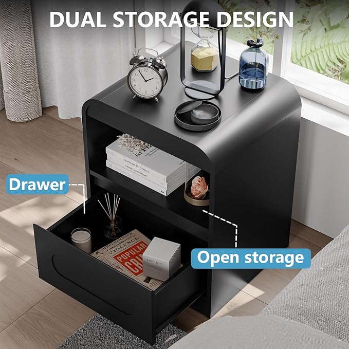 4 Pcs Bedroom Set, Dresser and Nightstand Sets, Including Modern Wooden Tall 6