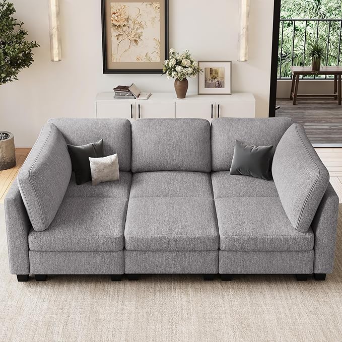 Belffin 86.2" Sectional Sleeper Sofa Bed