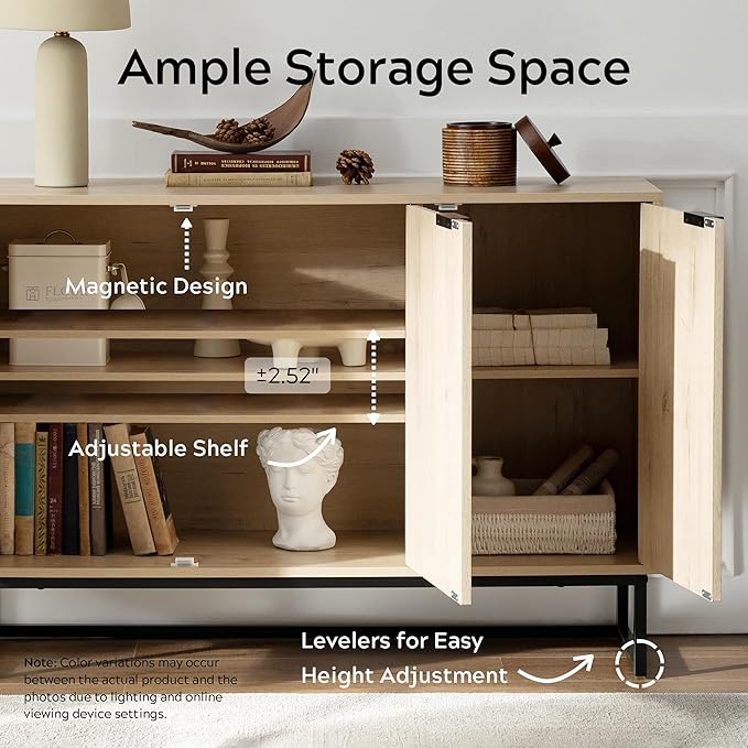 EYYTHUNG Fluted Storage Cabinet