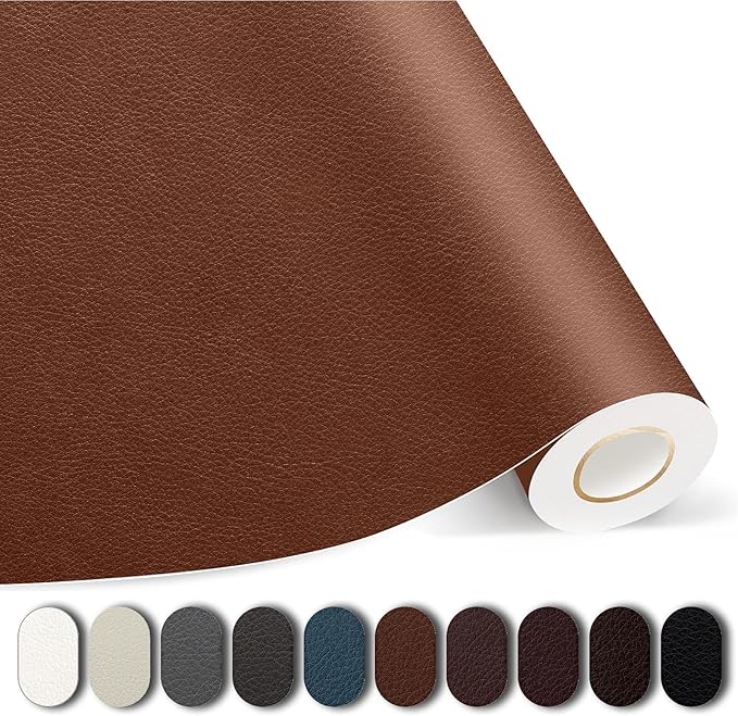 Kangshoon Leather Repair Patches, 17X79 Inch Self-Adhesive Leather Repair Tape