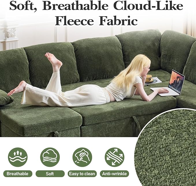 VINGLI Convertible Sofa Bed Couches