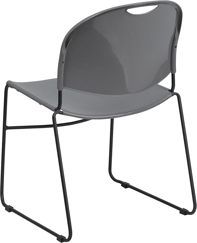 Flash Furniture 4 Pack HERCULES Series 880 lb. Capacity Gray Ultra-Compact