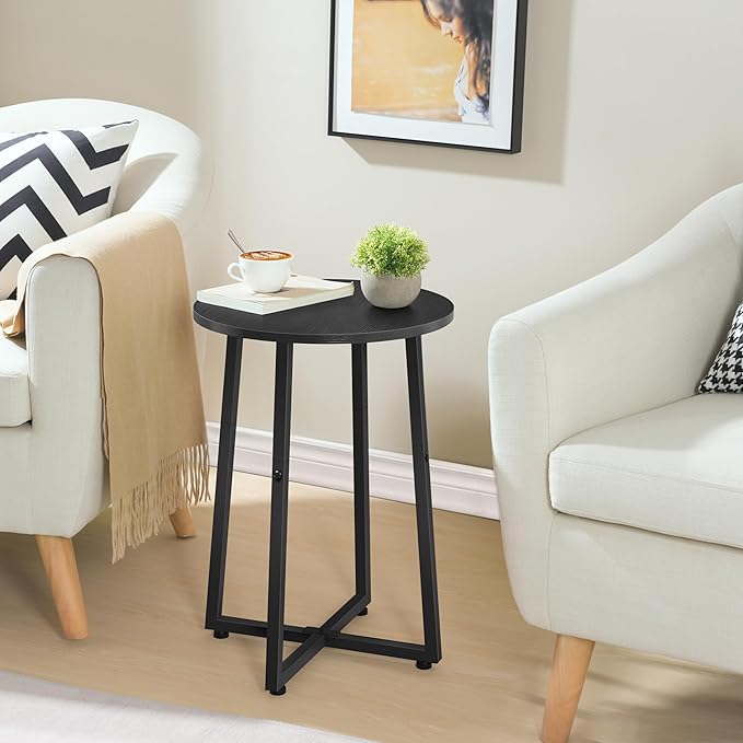 HOOBRO Side Table, Round End Accent Table