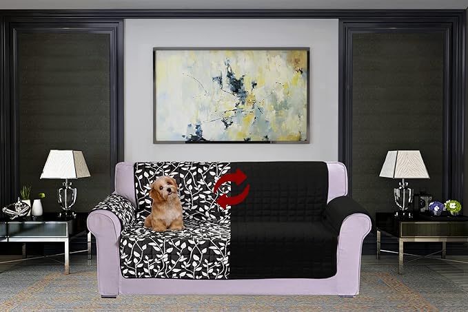 Elegant Comfort Quilted Furniture Protectors Solid and Printed Design