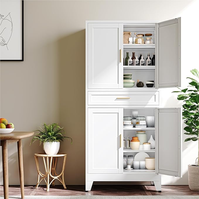 YAUWOH 71''Tall Kitchen Pantry Cabinet
