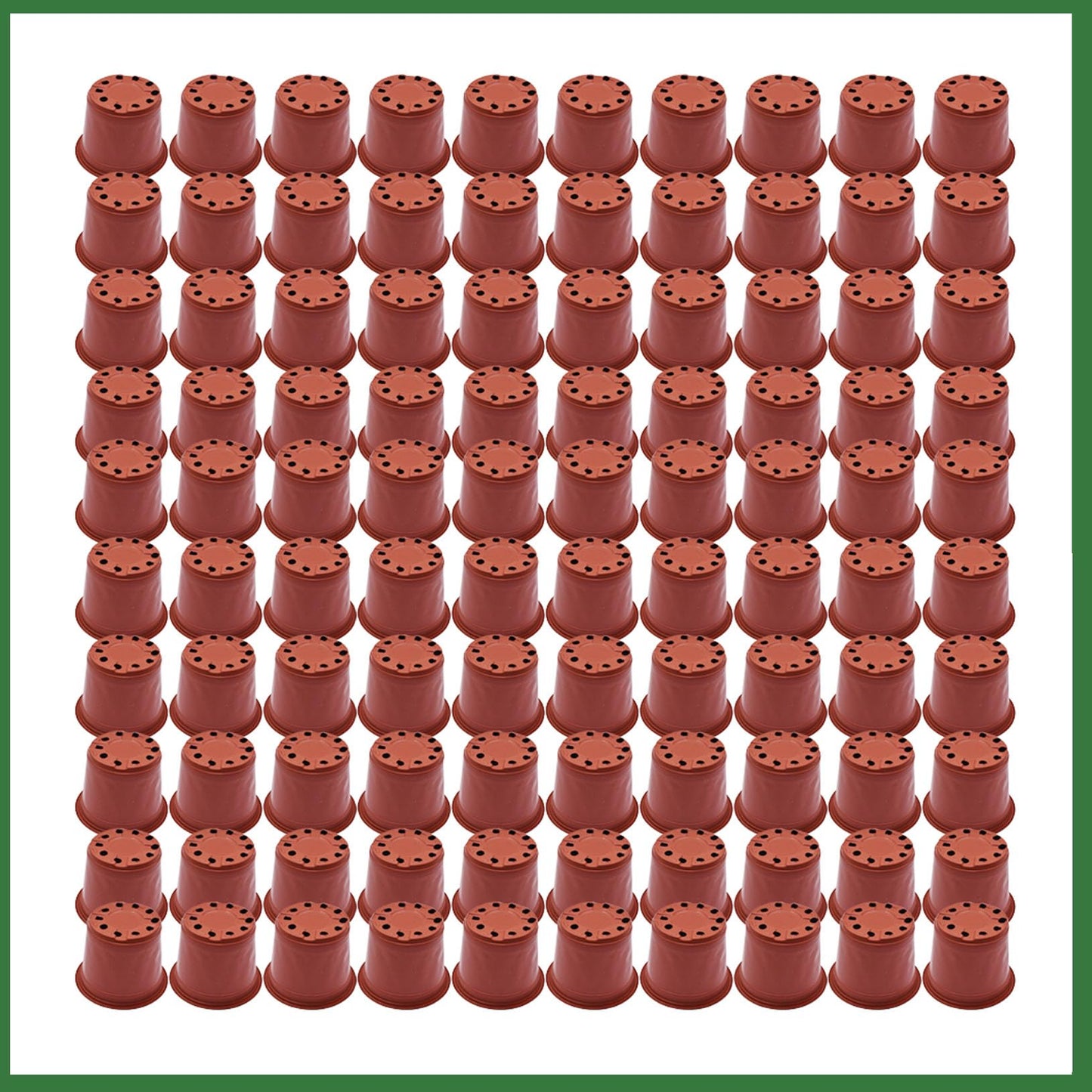 raseparter 100Pcs 6.3In Plastic Plants Pot Seed Starting Pots Indoor Outdoor Seeding for Cutting Seedling Cultivation and Initial Planting