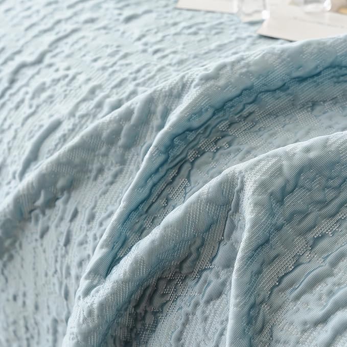 DREAMINGO Bubble Textured Cooling Sofa Cover, Ice Silk Breathable Couch Cover