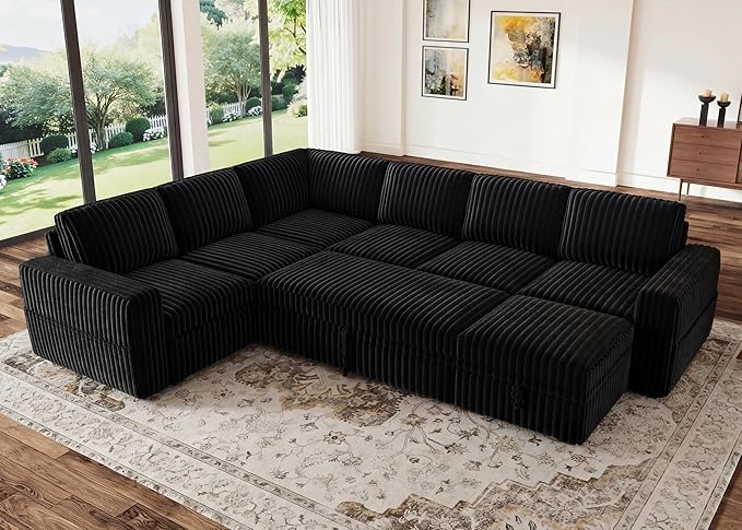 HONBAY Modular Sectional Sleeper Sofa
