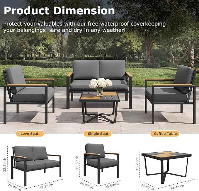 5-Piece Patio Furniture Set