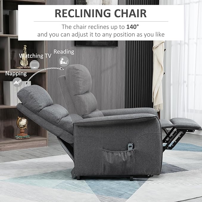 HOMCOM Power Lift Recliner Chair