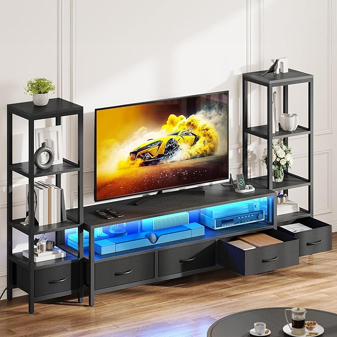 YITAHOME Modern TV Stands for 65 inch TVs, Entertainment Center