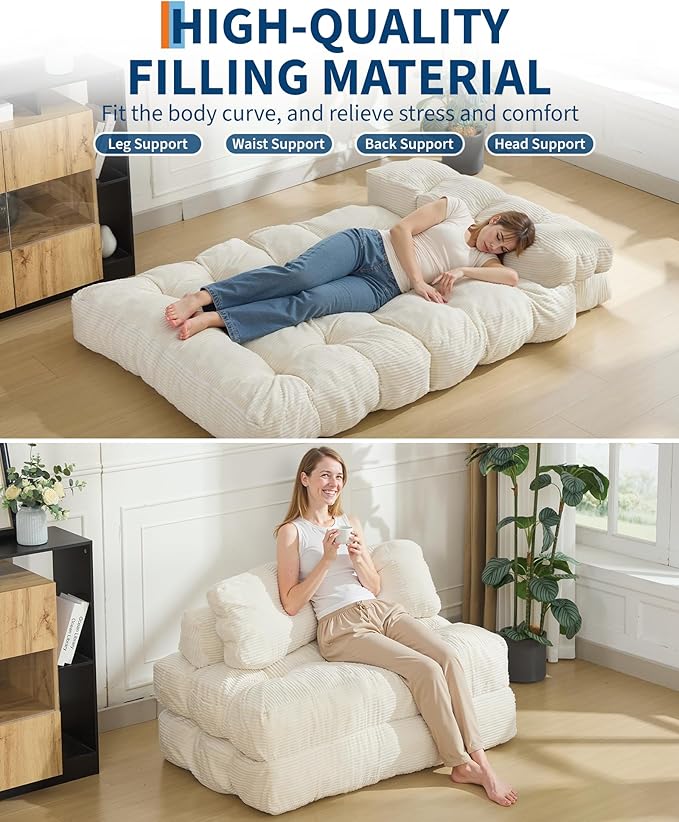 Folding Sofa Bed, Convertible Folding Out Sofa Bed