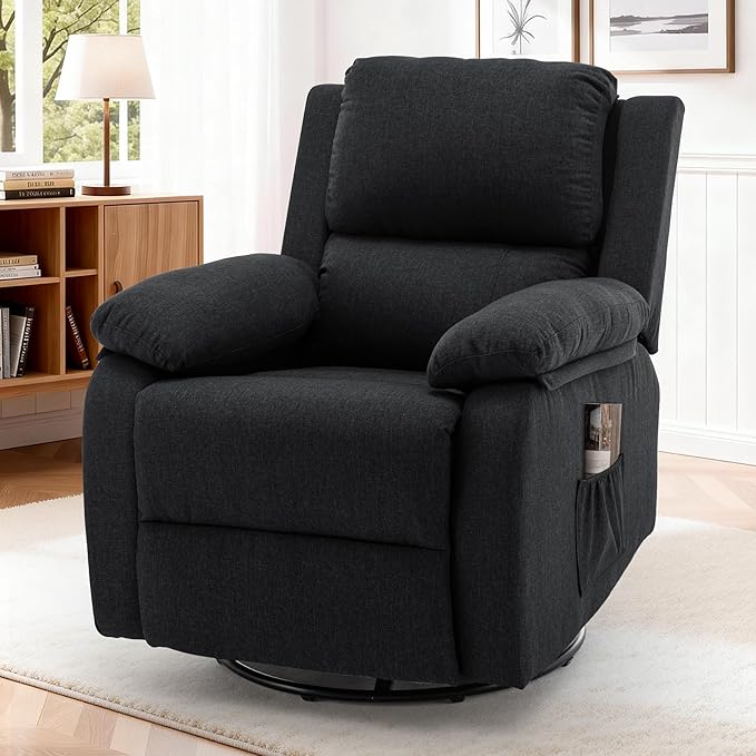 Korser Recliner Chair, 360 Swivel Rocker Chair