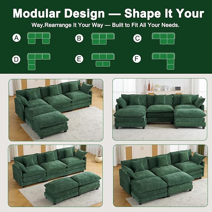 Expandable Modular Sectional Sofa