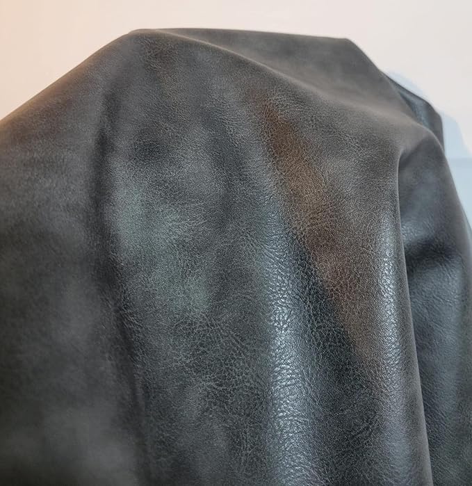 Soft Faux Vegan PU Leather by The Yard Synthetic Pleather 0.9 mm Nappa Yards
