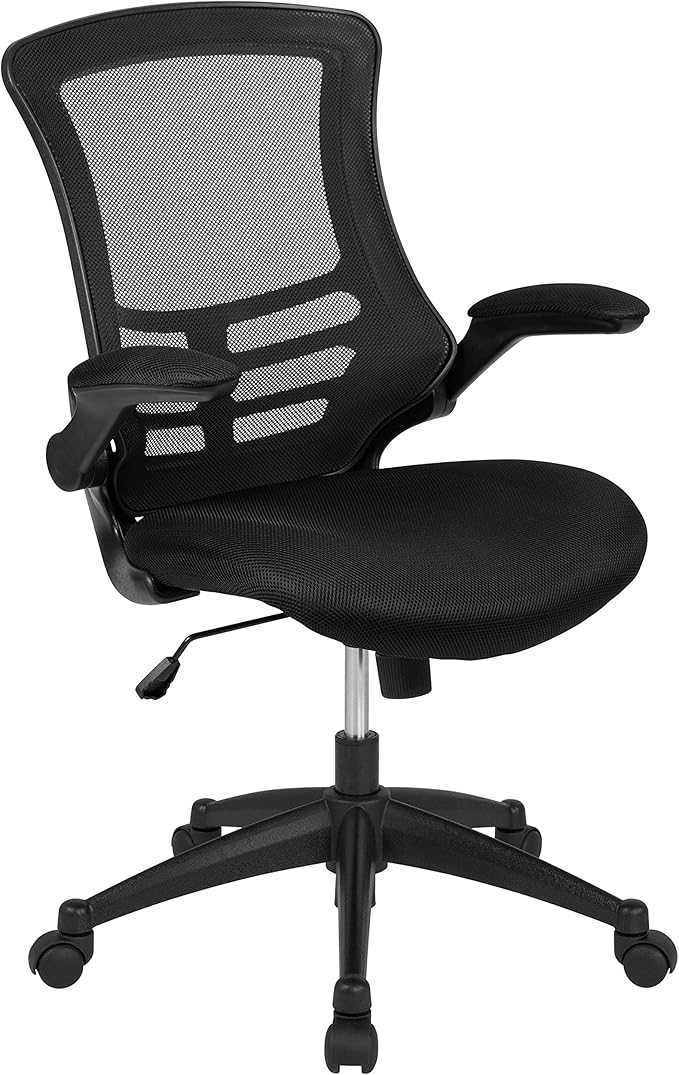 Flash Furniture Set of 8 Mid-Back Swivel Ergonomic Task Office Chairs