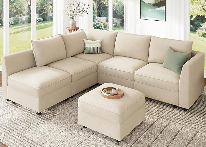 HONBAY Modular Sectional Couch L Shaped Sectional Sofa
