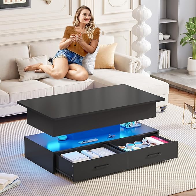 SEDETA 40" Lift Top Coffee Table, Coffee Tables