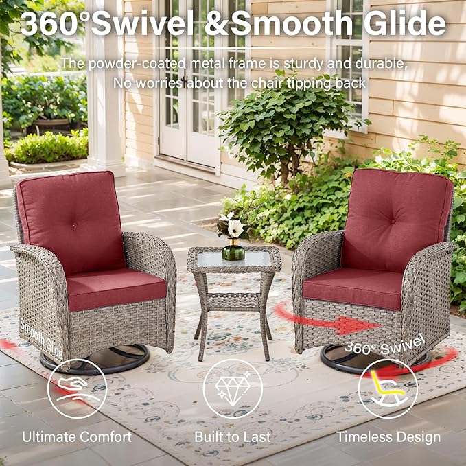 Belord 7 Piece Wicker Patio Furniture Set