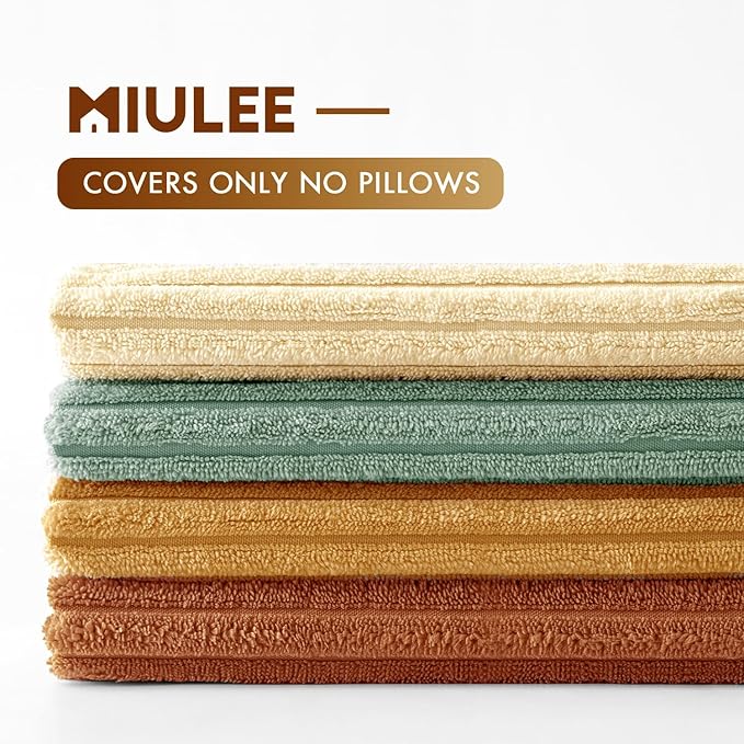 MIULEE Boho Farmhouse Throw Pillow Covers 18x18 Inch Set of 4 Summer Modern