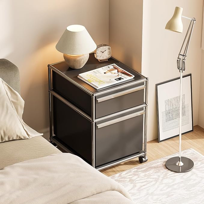 Modern Storage Cabinet Versatile Free-Standing Organizer