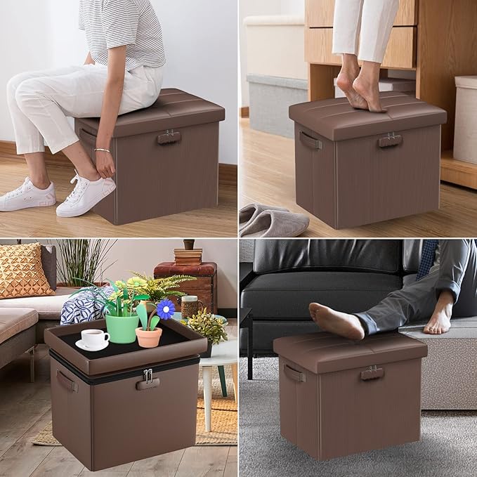 DocSafe Storage Ottoman Foot Rest Stool