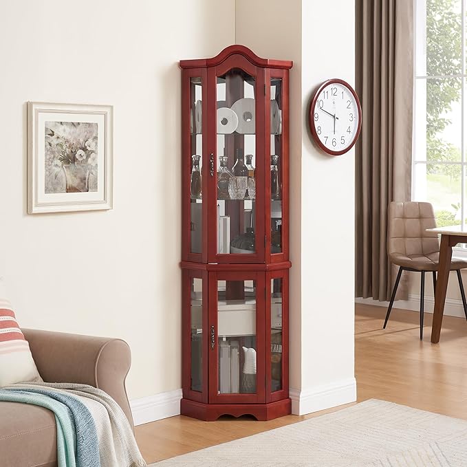 Glass Corner Display Cabinet