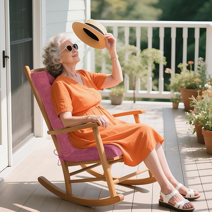 ELFJOY Rocking Chair Cushion Large Rocking Chair Pads
