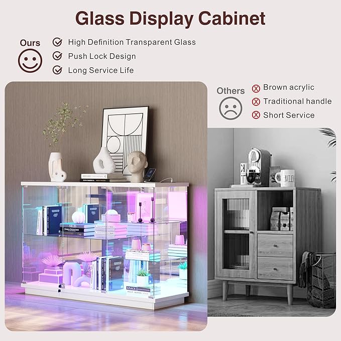 Lvifur RGB Glass Display Cabinet -