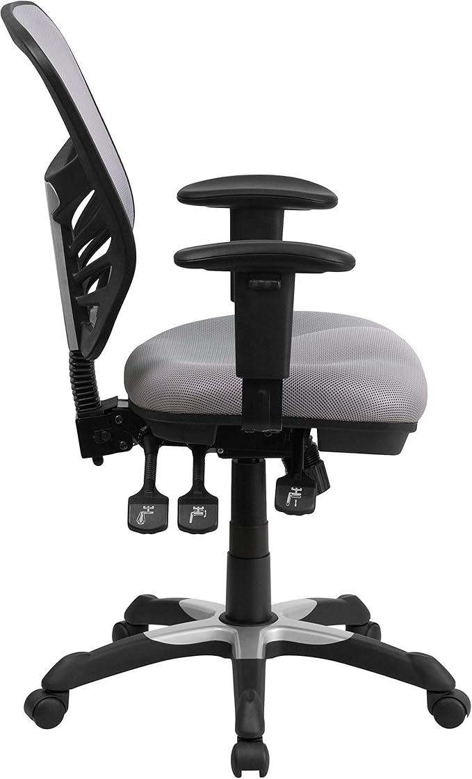 Flash Furniture Nicholas Mid-Back Swivel Office and Gaming Chair, Ergonomic