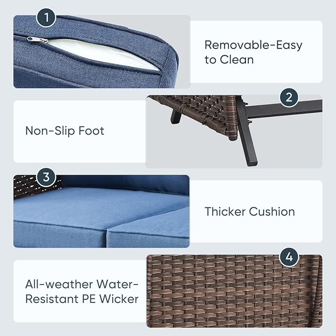 Belord 5 Pieces Patio Furniture Set