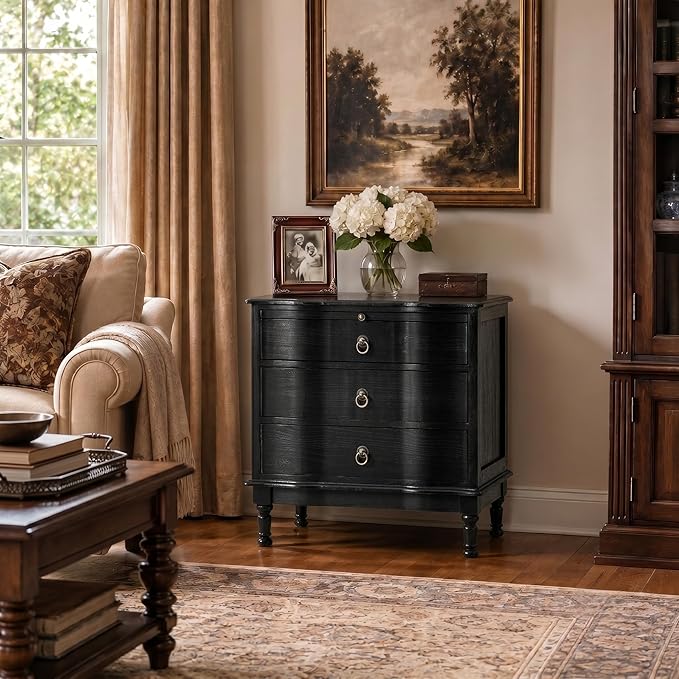 HULALA HOME Solid Wood End Table Set of 2