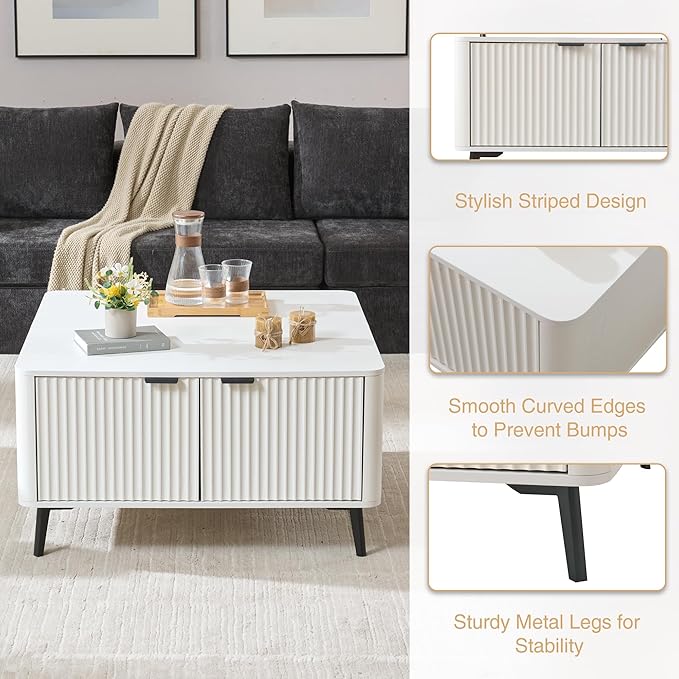 Fatmok Large Lift Top Coffee Table