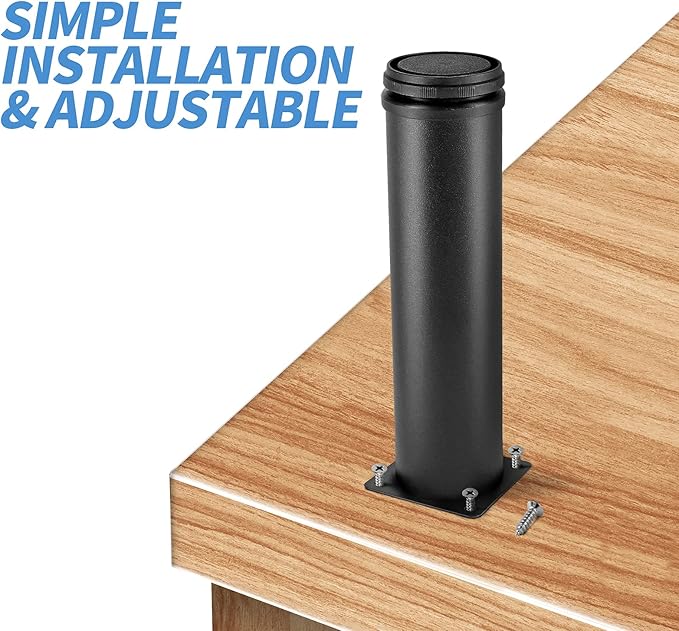 6 Inch Metal Furniture Legs Stainless Steel Adjustable Legs Black Metal Legs
