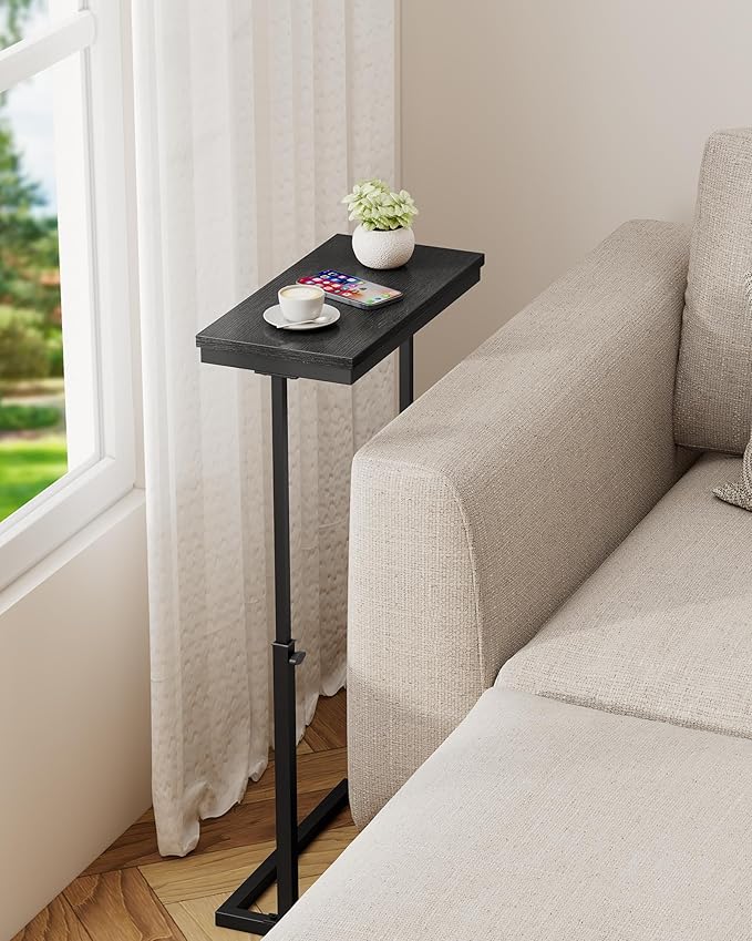 TUTOTAK End Table, Side Table, Tall Couch Table, Sofa Table, Living Room