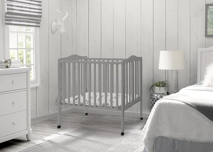 Delta Children Folding Portable Mini Baby Crib