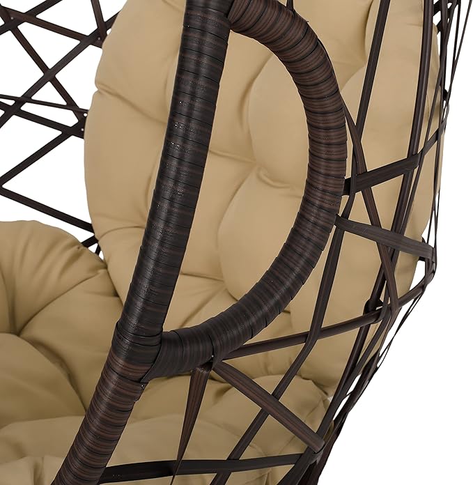 Christopher Knight Home Isaiah Indoor/Outdoor Wicker Tear Drop Hanging Chair