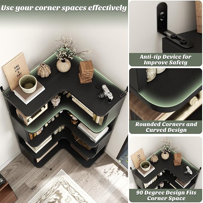 Armocity Corner Book Shelf