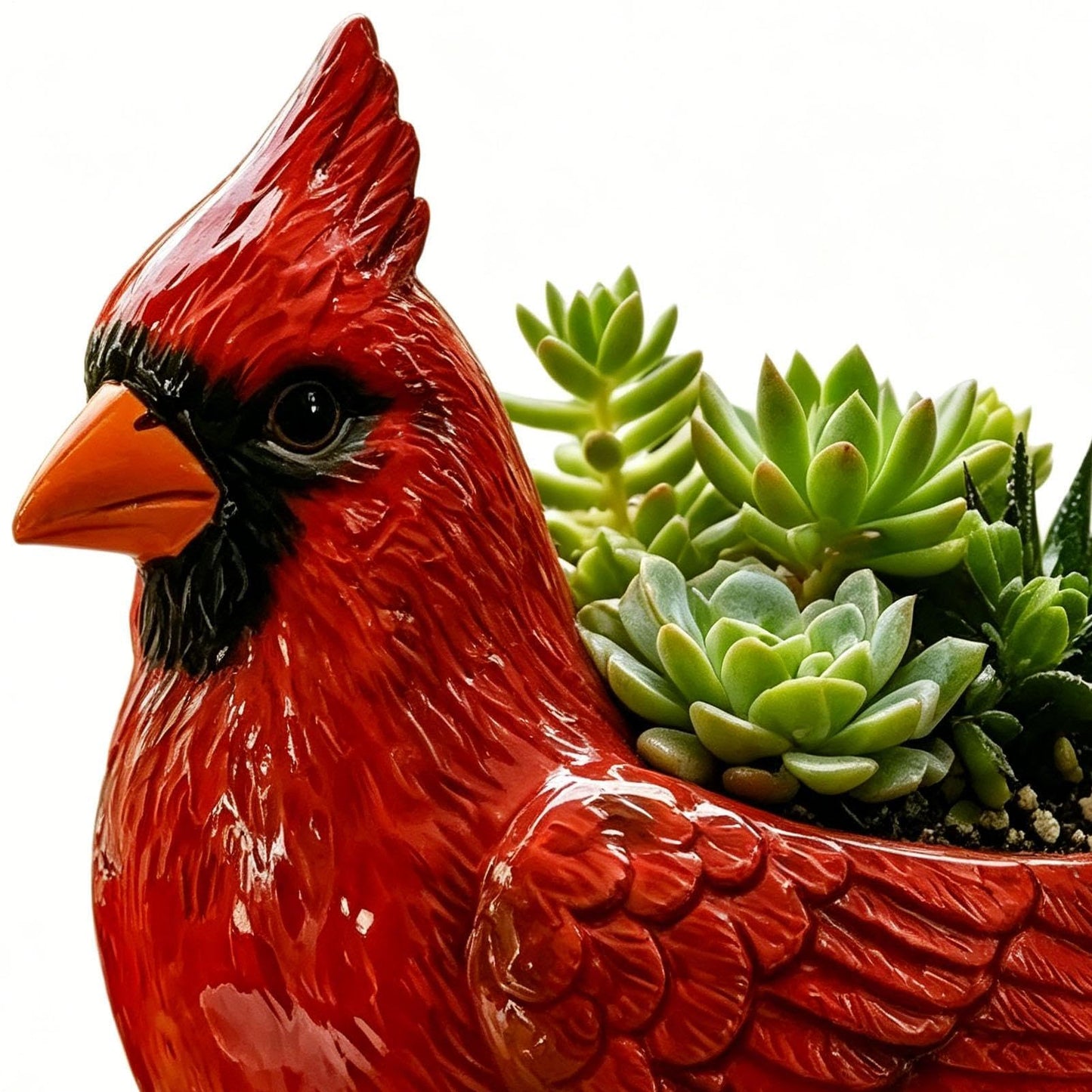Outdoor Flower Pots - Resin Bird Shape Decorative Planter, Small Indoor Garden Container | Cute Plant Holder, Compact Seedling Growing Pot for Garden Patio Porch Pathway Home Office Farm
