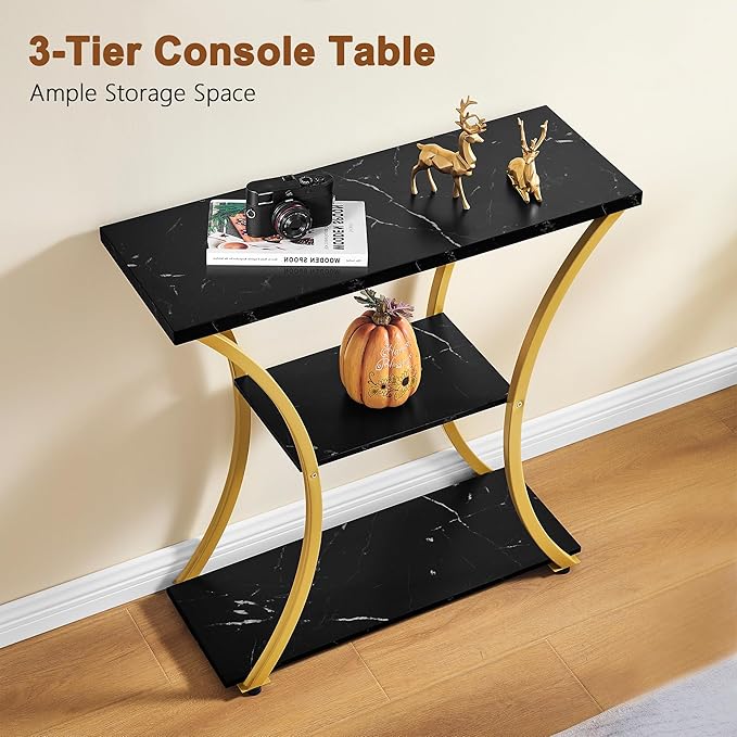Hoctieon 3 Tier Console Table
