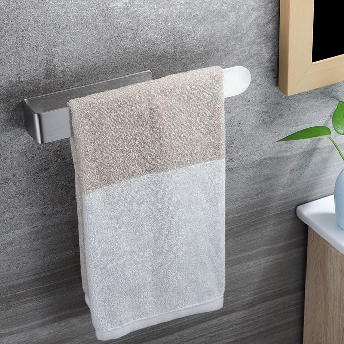 Taozun Towel Holder 11.8 Inch Brushed Hand Towel Rack Bathroom Towel Bar