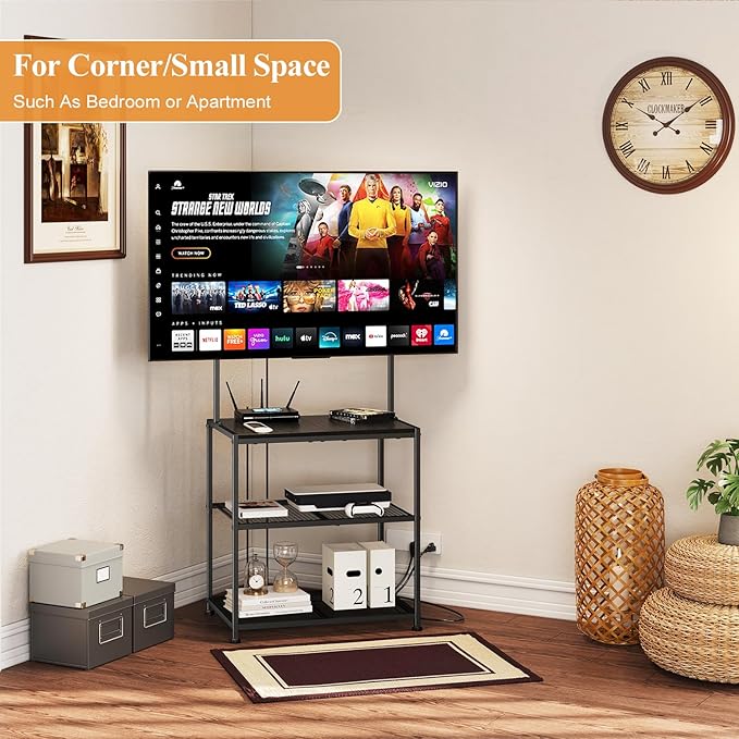 23 Inch to 50 Inch Floor Small Corner TV Stand