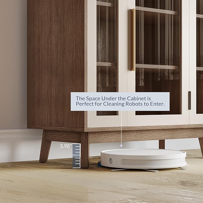 BELLEZE Set of 2 Sideboard 31 Inch Buffet Cabinet