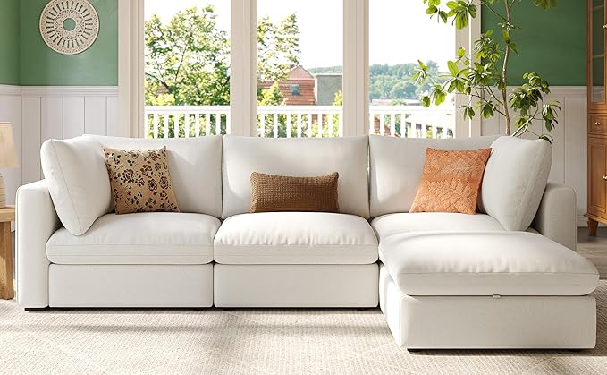 LINSY HOME Oversized Modular Sectional Sofa, 3 Seat Sofa Couches